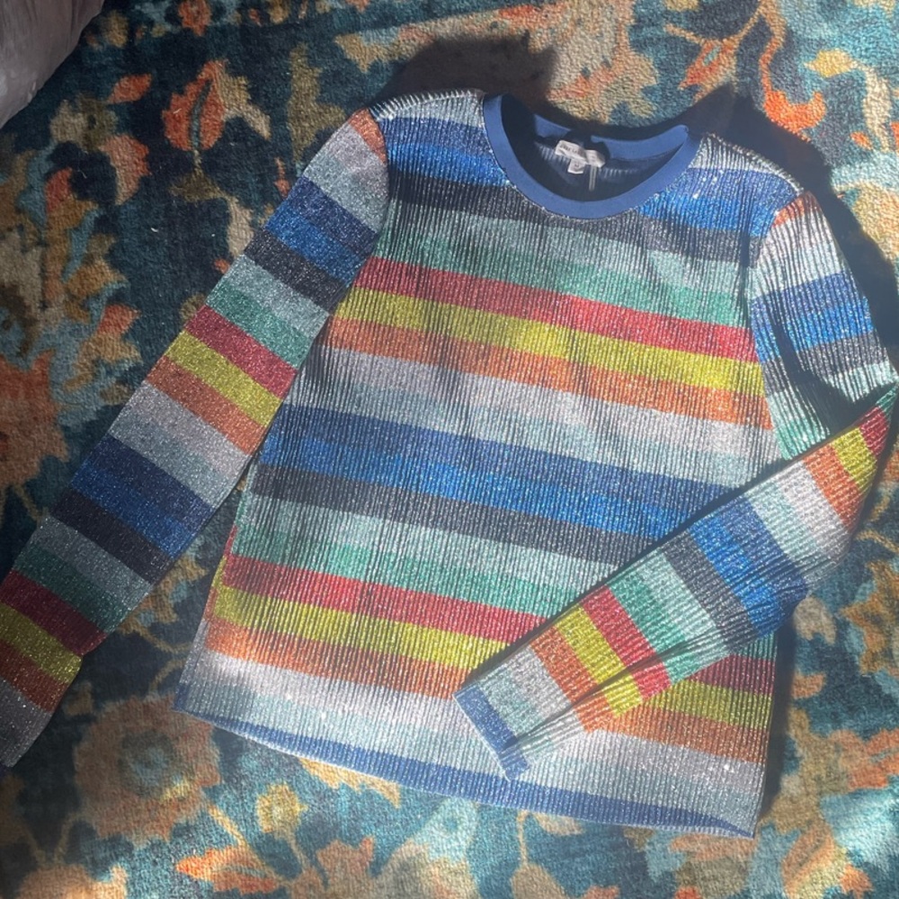 GREY LAB Multicolor Striped Blouse